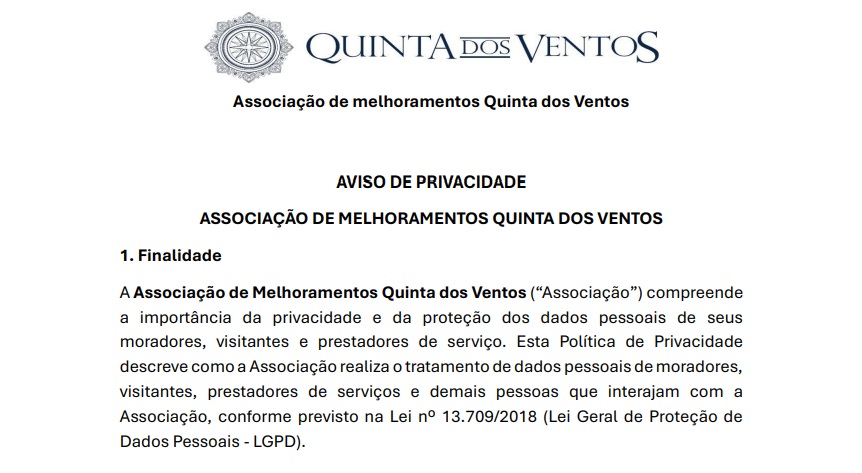Política de privacidade